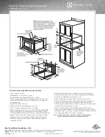 Preview for 2 page of Electrolux E30MO65GSS - 1.5 cu. Ft. Microwave Oven General Installation Manuallines