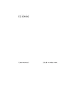 Electrolux E31540-6 User Manual preview