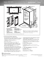 Preview for 2 page of Electrolux E32AR75GTT - Icon - Refrigerator Specifications