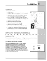 Preview for 9 page of Electrolux E32AR75GTT - Icon - Refrigerator Use & Care Manual