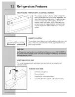 Preview for 12 page of Electrolux E32AR75GTT - Icon - Refrigerator Use & Care Manual