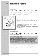 Preview for 14 page of Electrolux E32AR75GTT - Icon - Refrigerator Use & Care Manual