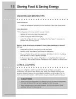 Preview for 18 page of Electrolux E32AR75GTT - Icon - Refrigerator Use & Care Manual