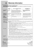 Preview for 20 page of Electrolux E32AR75GTT - Icon - Refrigerator Use & Care Manual