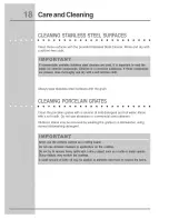 Preview for 18 page of Electrolux E36GC65ESS - 30"""" Drop-in Gas Cooktop Use & Care Manual