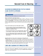 Preview for 17 page of Electrolux E36GC75GSS - Icon 36 Inch Slide-In Gas Cooktop Use And Care Manual