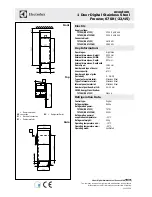 Preview for 3 page of Electrolux ecostore RE471FF Specifications