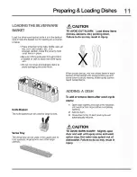 Preview for 11 page of Electrolux EDW7505HPS - Semi-Integrated Dishwasher With 5 Wash Cycles Care Manual