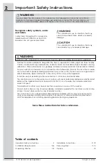 Preview for 2 page of Electrolux EFLS617STT Installation Instructions Manual