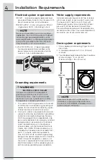 Preview for 4 page of Electrolux EFLS617STT Installation Instructions Manual