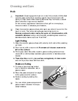 Preview for 27 page of Electrolux EHS6690U Installation And Operating Instructions Manual