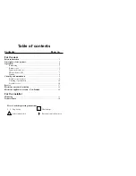 Preview for 2 page of Electrolux EHT632X Instruction Book