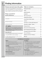 Preview for 2 page of Electrolux EI23BC35KB4 Use And Care Manual