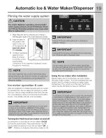 Preview for 19 page of Electrolux EI23BC35KB4 Use And Care Manual