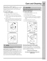 Preview for 33 page of Electrolux EI23BC35KB4 Use And Care Manual