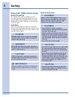 Preview for 4 page of Electrolux EI24RD65 Use And Care Manual