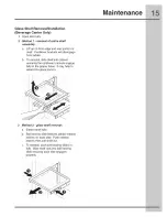 Preview for 15 page of Electrolux EI24WC65GS0 Use & Care Manual