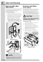 Preview for 40 page of Electrolux ei28bs55is1 Use And Care Manual