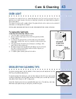 Preview for 43 page of Electrolux EI30ES55JS Use & Care Manual