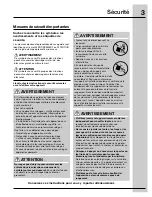 Preview for 3 page of Electrolux EI30GF55GS - 30 Inch Gas Range (French) Manual D’Utilisation Et D’Entretien