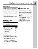 Preview for 29 page of Electrolux EI30GF55GS - 30 Inch Gas Range (French) Manual D’Utilisation Et D’Entretien