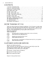 Preview for 2 page of Electrolux EKC6051FOW User Manual