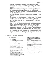 Preview for 5 page of Electrolux EKC6430AOW User Manual