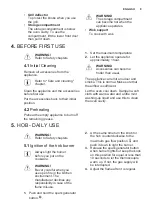 Preview for 9 page of Electrolux EKG51105OX User Manual