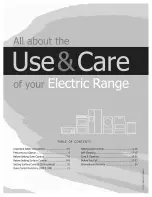 Electrolux Electric  Range Use & Care Manual preview