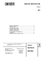 Preview for 1 page of Electrolux ERF2000 Service Instructions Manual