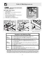 Preview for 21 page of Electrolux ERL 6296 Use & Care Manual