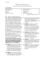 Preview for 2 page of Electrolux ERN29780 User Manual