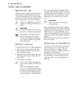 Preview for 12 page of Electrolux ERU0943FOW User Manual