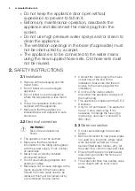 Preview for 4 page of Electrolux ESI 8710RAX User Manual