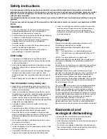 Preview for 3 page of Electrolux ESI 9112 Instruction Book