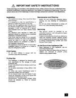 Preview for 3 page of Electrolux EU 2246C Installation And Instruction Manual