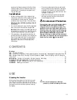 Preview for 3 page of Electrolux EU 5832 I Installation And Instruction Manual