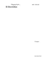 Preview for 1 page of Electrolux EUC25391W User Manual