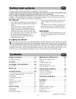 Preview for 2 page of Electrolux EUC2603 Instruction Booklet