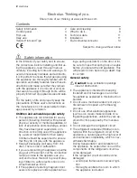 Preview for 2 page of Electrolux EUC31305W User Manual