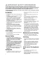 Preview for 2 page of Electrolux EUF 2320 Instruction Book