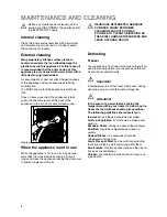 Preview for 8 page of Electrolux EUF 2320 Instruction Book