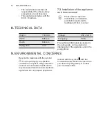 Preview for 10 page of Electrolux EUF2205AOW User Manual