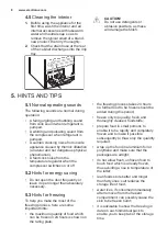 Preview for 8 page of Electrolux EUF7000W1 User Manual