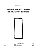 Electrolux EUG11700 Instruction Booklet preview