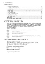 Preview for 2 page of Electrolux EUN2244AOW User Manual