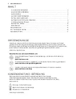 Preview for 2 page of Electrolux EUT1040FW User Manual