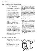 Preview for 10 page of Electrolux EUT700AOW User Manual