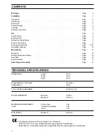 Preview for 2 page of Electrolux EW 510 F Installation And Instruction Manual