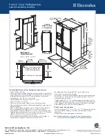 Preview for 2 page of Electrolux EW28BS70IS - Refrigerator With Wave-Touch Controls Specifications